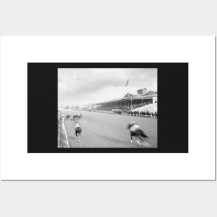 Horse Race in New Orleans, 1906. Vintage Photo Posters and Art